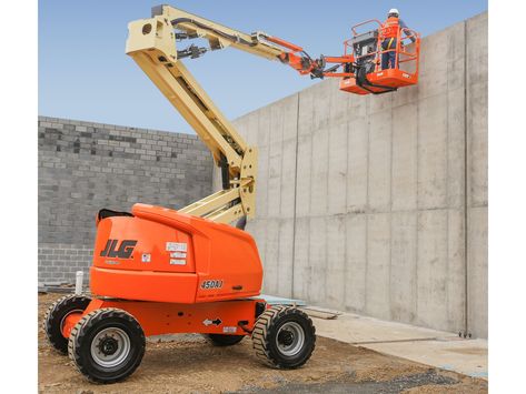 JLG 450AJ Diesel Cherry Picker | Access Plus Cat Equipment, Bucket Truck, Visit Texas, Boom Lift, Work Platform, General Construction, Scissor Lift, Construction Equipment, Emergency Service