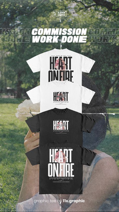 T Shirt Promotion Design, Clothing Brand Post Ideas, Clothing Graphic Design, Apparel Design Inspiration, Graphic Design Brochure, Desain Editorial, Shirt Logo Design, Trendy Shirt Designs, Album Art Design