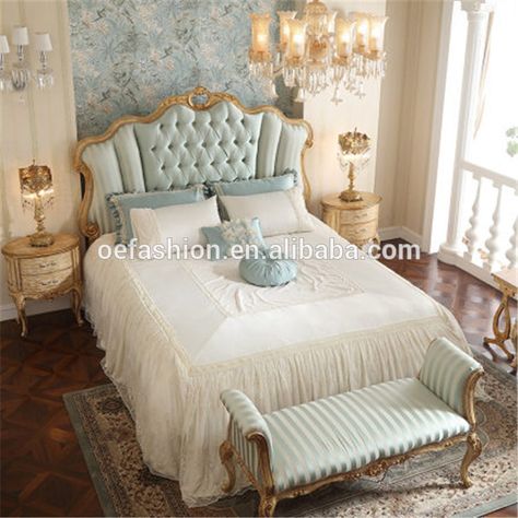 OE-FASHION modern european solid wood bed French rococo style carved bedroom furniture king size royal bed, View solid wood bed, OE-FASHION Product Details from Foshan Oe-Fashion Furniture Co., Ltd. on Alibaba.com Versailles Themed Bedroom, Royal King Bed, French Baroque Bedroom, Rococo Bedroom Modern, Rococo Style Bedroom, Modern French Rococo Bedroom Furniture, Victoria Style Bedroom, Vintage European Bedroom, French Style Bedroom Ideas