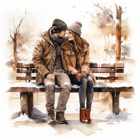 Park Clipart, Valentines Sublimation, Lovers Images, Couple Clipart, Scrapbook Images, Walk Together, Amazing Paintings, Colored Background, Romantic Valentine