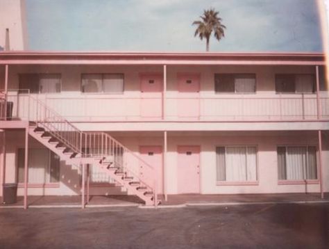 pink motel Everything Pink, My New Room, Pastel Aesthetic, Apartment Building, Pink Aesthetic, Studio Ghibli, The Words, Palm Tree, Pastel Pink