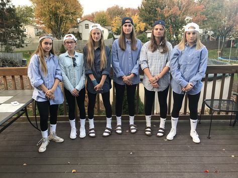 frat boy halloween costume #fratboy #fratboycostume #groupcostumes #halloween2017 Diy Frat Boy Costume, Frat Boy Costumes For Women, Frat Spirit Day Outfit, Frat Outfits Spirit Week, Frat Boy Football Theme, Frat Boy Costume Spirit Week, Frat Boy Dress Up Day, Frat Theme Football Game, Frat Football Theme Outfit