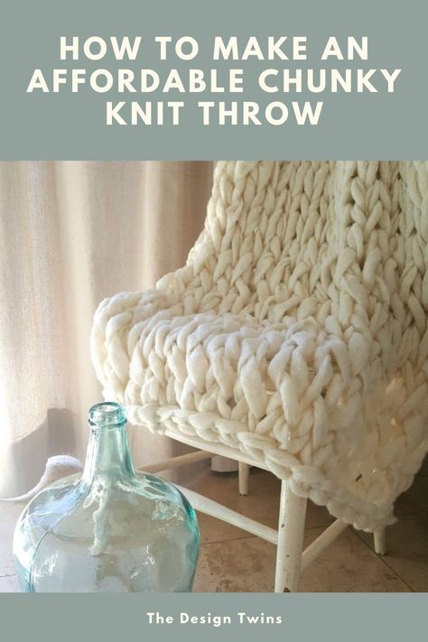 Create your own Chunky Knit Blanket by following our easy how-to tips. Even if you have never knit before, you will love arm knitting. Chunky Knit Blanket Patterns, Arm Knit Chunky Blanket Diy, How To Make Chunky Blanket Arm Knitting, Chunky Hand Knit Pillow Diy, Chunky Knit Blanket Pattern Neutlral, Arm Knitting Blanket Diy, Chunky Knit Blanket Pattern Neutlralchunky Knot Patterns, Arm Knitting Blanket, Chunky Knit Throw