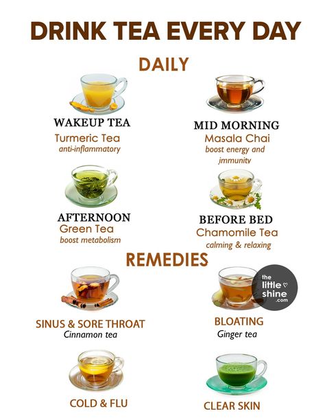 Tea Infographic, Health Benefits Of Tea, Best Foods For Skin, Tea Blends Recipes, Benefits Of Tea, Healing Tea, Energy Tea, Drink Recipes Nonalcoholic, Cinnamon Tea