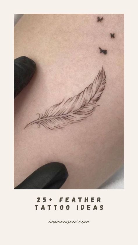 Single Needle Feather Tattoo, Light Feather Tattoo, Pretty Feather Tattoo, Quill Tattoos For Women, Single Feather Tattoo, Soft Feather Tattoo, Small Feather Tattoo Design, Dainty Feather Tattoos For Women, Tattoo Feathers For Women