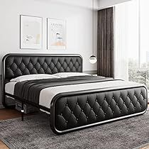 Day Bed Full Size, Day Bed Full, Leather Headboard Bedroom, Alaskan King Bed, King Size Metal Bed Frame, Full Size Metal Bed Frame, Queen Size Metal Bed Frame, Faux Leather Headboard, Black Bed Frames