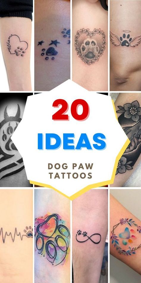 Seeking a heartfelt way to remember your beloved pet? Explore pet memory tattoo designs for a touching tribute. #InLovingMemory #PetLove Memorial Dog Paw Print Tattoo, Best Friend Dog Tattoo, Tattoo Ideas Female Dog Lover, Tattoos With Paw Prints, Animal Memory Tattoos, Dog In Memory Tattoo, Paw Print Tattoos Dog, Love Paw Print Tattoo, Tattoo Ideas About Your Dog