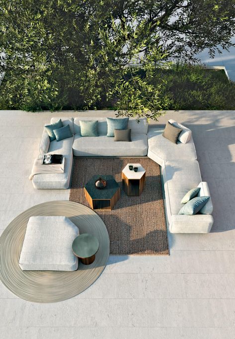 Laguna Set - Atmosphera Terrace Furniture, Condo Furniture, Pool Landscape Design, Garden Lounge, Outdoor Furniture Sofa, Resort Pools, Luxury Garden, Outdoor Couch, Outdoor Lounge Set