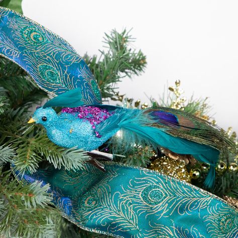 Find the best Christmas Ornaments for your project. We offer the Northlight 8" Blue, Green and Purple Sequins Peacock Bird Clip-On Christmas Ornament for $15.49 with free shipping available. Peacock Christmas Decorations, Peacock Christmas Tree, Victorian Christmas Decorations, Christmas Tree Wreaths, Unicorn Christmas Ornament, Tree Wreaths, Green Feathers, Sequin Ornaments, Peacock Christmas