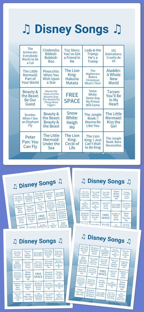 ♫ Disney Songs ♫ Bingo Disney Bingo, Bingo Printable Free, Music Bingo, Disney Camping, Camp Songs, Classroom Songs, Games Night, Bingo Template, Disney Songs