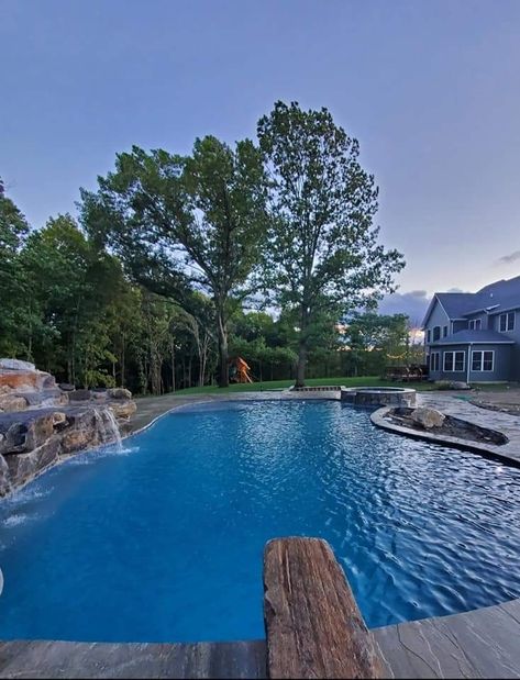 Big Inground Pool, Big Backyard Pool, Large Inground Pool Ideas, Large Backyard Pool, Long Pool, Giant Backyard, Big Backyard With Pool, House Pools, Giant Pool