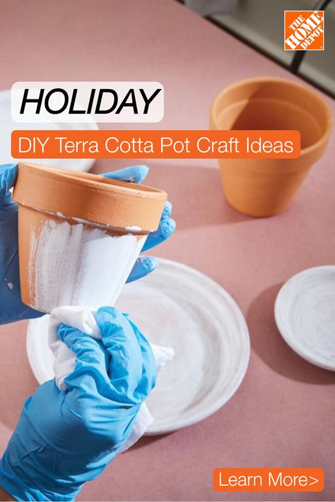 This holiday season, unleash your creativity by crafting unique and festive decorations using terra cotta pots. With just a few materials and some guidance, you can transform these humble pots into delightful creations like a gingerbread village, adorable snowmen, Santa's iconic red suit, and even a whimsical Christmas tree. Explore this guide from The Home Depot to get started on your DIY terra cotta pot crafts. Tap to explore. Clay Pot Christmas Crafts, Recycling Projects For Kids, Rustic Christmas Crafts, Diy Terra Cotta Pots, Pot Craft, Whimsical Christmas Tree, Terra Cotta Pot Crafts Diy, Clay Pot Projects, Terra Cotta Pots