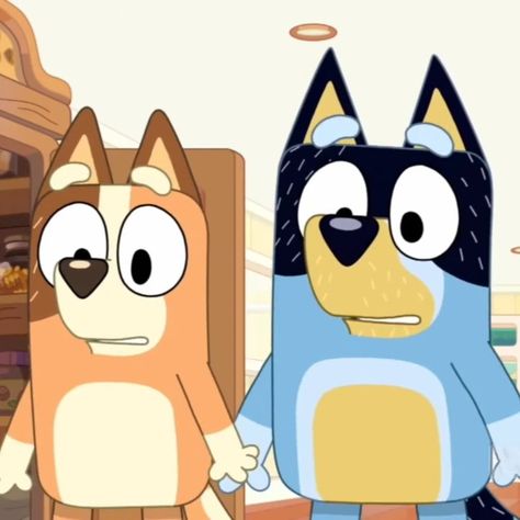 Bandit And Chilli Pfp, Bluey Pfp Matching, Bluey Matching Pfp, Bandit And Chilli, Chilli Heeler, Bandit Heeler, Bluey Characters, Bluey Bingo, Jojo's Bizarre Adventure Anime