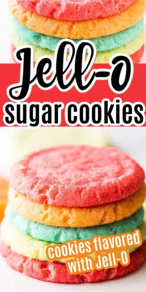 Jello Cookies Recipe Easy, Quick Easy Sugar Cookies, Jello Cookies Recipe, Jello Treats, Jello Cookies, Diy Cookies, Butter Cookie Recipe Easy, Cannabutter Recipe, Butter Cookies Easy