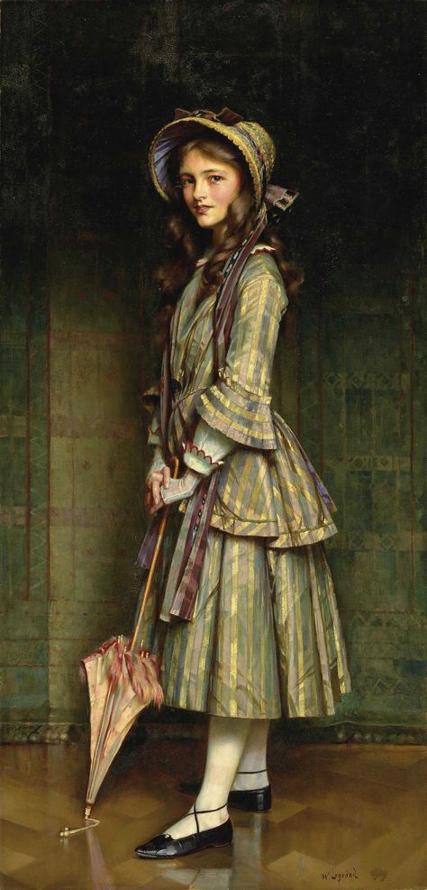 William Logsdail, R.B.C. (1859-1944) | An Early Victorian | 19th Century, Paintings | Christie's Victorian Paintings, Arte Inspo, Victorian Art, Woman Painting, Beautiful Paintings, Classic Art, Portrait Painting, Love Art, Art History