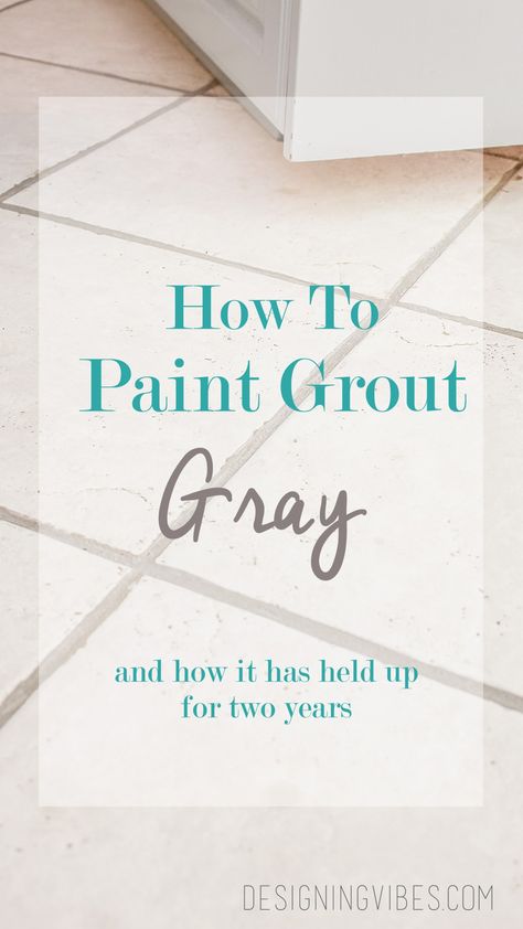 How to Paint Grout (includes product) White Tiles Grey Grout, Milk Paint Kitchen Cabinets, Grout Renew, Dining Bench With Storage, Diy Grout, Grout Paint, Floor Tile Grout, Grout Stain, Gray Grout