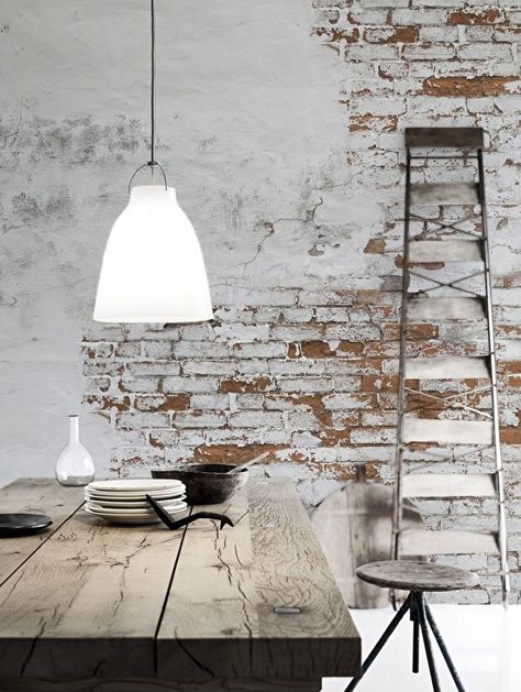 PLASTER BRICK WALL Brick Wall Ideas, Diy Brick Wall, Brick Texture, Industrial Living, Exposed Brick Walls, Brick Walls, Industrial Wall, White Brick, Design Industrial