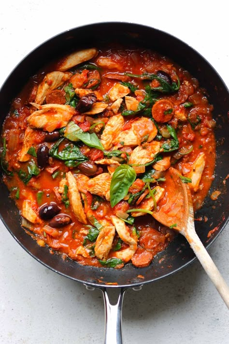 Chicken Chorizo Pasta, Recipes Using Chorizo, Olive Pasta Recipes, Weeknight Dinner Easy, Chorizo Pasta Recipes, Chicken And Chorizo Pasta, Aga Recipes, Tornado Potato, Waitrose Food