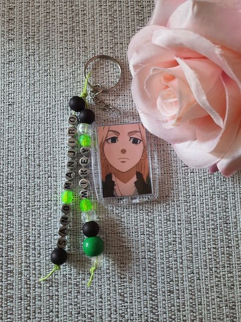 Handmade keychain of Mikey made by me.💚 #diy #handgemacht #handmade #handmadecrafts #craftings #keychain #handmadekeychain #keychains #schlüsselanhänger #handgemachteschlüsselanhänger #tokyorevengers #manjirosano #tokyorevengerskeychain #animemerch #animemerchandise #handmadeanimemerch #anime #manga #bymellmidnightsky #mellmidnightsky Tokyo Revengers Keychain, Anime Keychains Diy, Tokyo Revengers Mikey, Handmade Keychain, Anime Merchandise, Diy Keychain, Tokyo Revengers, Anime Films, Made By Me