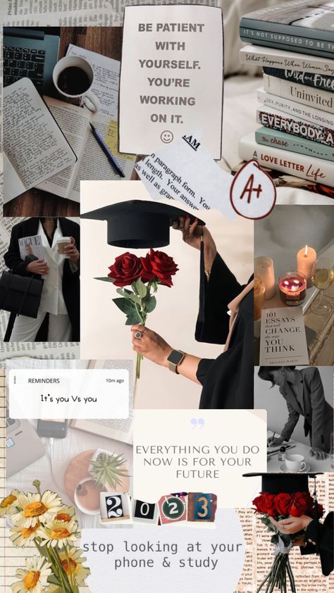 Graduation Esthetics, Graduation Mood Board, Graduation Wallpaper Aesthetic, Graduation Wallpaper, Inspirational Quotes For Students, Graduation Quotes, Academic Motivation, Graduation Picture Poses, Motivation Board