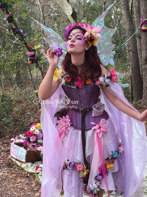 Renaissance Faire  #renfaire #fairy #beautiful Fairy Costume Women Ideas, Butterfly Ren Faire Costume, Colorful Ren Faire Outfit, Renfair Fairy Costume, Easy Fairy Costume Women, Fairy Rennaisance Costume, Woodland Fairy Ren Faire, Fairy Renfaire Outfit, Renfaire Fairy Costume