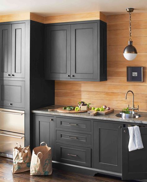 20 Best Kitchen Cabinet Paint Colors, According to Pros Cool Gray Kitchen Cabinets, Modern Cabinet Paint Colors, Best Grays For Kitchen Cabinets, Behr Paint For Kitchen Cabinets, Folkstone Grey Kitchen Cupboards, Light Gray Walls Dark Gray Cabinets, Kitchen Spray Paint Cabinets, Beyond Paint Kitchen Cabinets, Dark Gray Kitchen Cabinets Paint