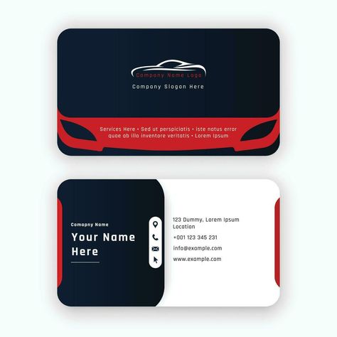 red white auto parts car mechanic repair garage service rental company taxi business corporate automotive card modern abstract simple clean visiting design mockup vector illustration template logo Car Rental Business Card, Mechanic Business Cards Design, Car Visiting Card Design, Taxi Service Logo, Mechanic Business Cards, Mechanic Logo Design, Car Business Card, Taxi Business, Mechanics Logo