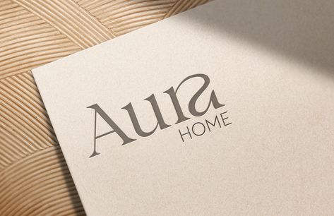 Aura Home - Logo design by CreativeHutch. Aura Logo Design, Aura Logo, Aura Beauty, Cushions Ideas, Decor Logo, Interior Logo, Logo Idea, Luxury Logo Design, Event Logo