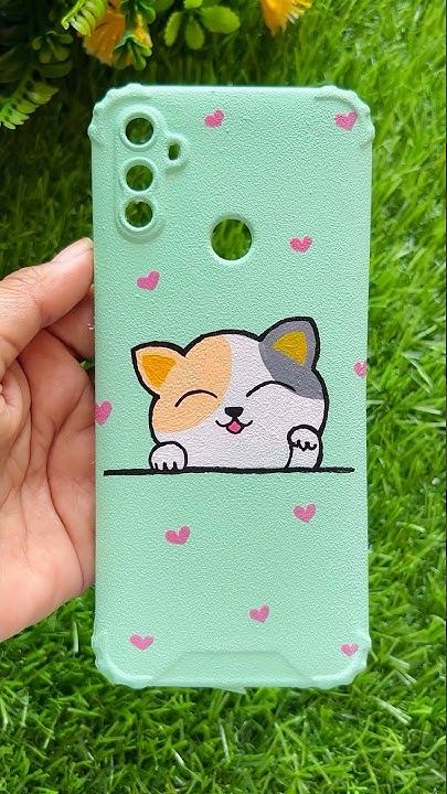 Cute Mobile Cover Painting, Mobile Cover Painting Ideas, Cover Painting Ideas, Mobile Cover Painting, Mobile Back Cover, Cover Painting, Mobile Cover, Mobile Covers, Back Cover