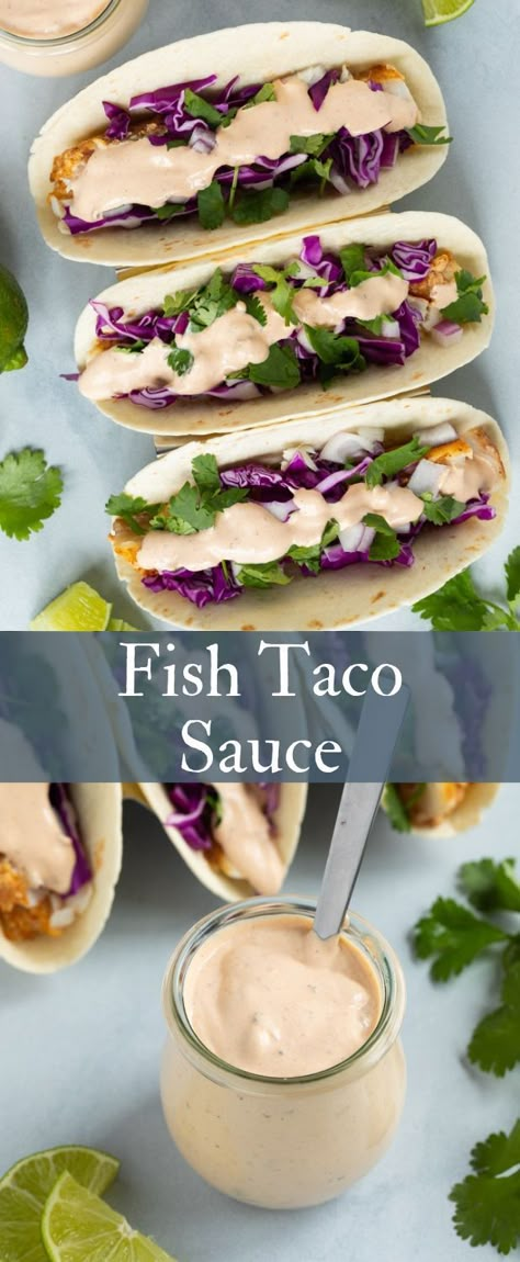 This is the best fish taco sauce Best Fish Taco Sauce, Fish Taco Sauce Recipe, Tacos Sauce, Taco Sauce Recipe, Fish Taco Recipes, Taco Sauce Recipes, Fish Taco Sauce, Creamy White Sauce, Paleo Fish