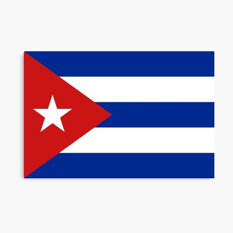 Get my art printed on awesome products. Support me at Redbubble #RBandME: https://www.redbubble.com/i/canvas-print/Flag-of-Cuba-by-Alma-Studio/132053578.5Y5V7?asc=u All Country Flags, Cuba Flag, Family Engagement, Modern Poster, Typography Art, Embroidery Patches, Typography Poster, Typography Design, Cuba