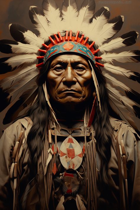 Sioux Native American Great Chief Crazy Horse Tattoo Native American, Sitting Bull Portrait, Chief Crazy Horse, Native American Headdress Art, American Native Art, Indian American, Indian On Horse, Native Indian Art, Crazy Drawings