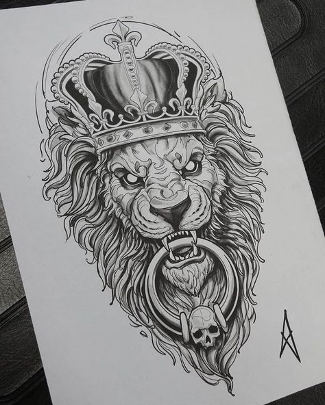 Lion Art Tattoo, Tier Tattoo, Lion Sketch, Lion Tattoo Sleeves, Lion Head Tattoos, King Tattoos, Lion Tattoo Design, Tattoo Zeichnungen, Men Tattoos