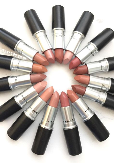 Top Mac Lipsticks, Popular Mac Lipsticks, Lipstick Names, Mac Lipstick Colors, Neutral Lip Color, Lipstick Colour, Mac Lipstick Shades, Sunscreen For Sensitive Skin, Mac Lip