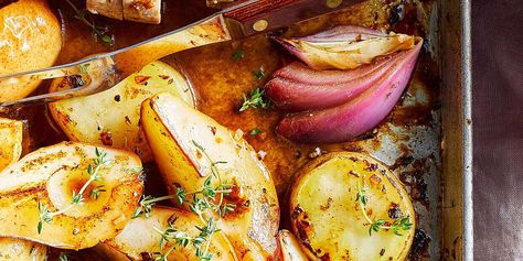 Pork Tenderloin With Pears, Pork Tenderloin And Pears, Pear And Pork Recipes, Onion Bake, Tenderloin Pork, Braised Pork Chops, Mustard Pork Chops, Best Pork Recipe, Pork Wraps