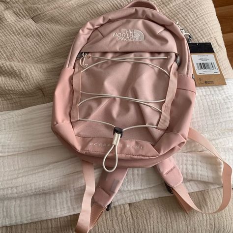 NORTH FACE Borealis Mini Backpack The North Face Pink Backpack, Pink North Face Backpack, The North Face Bag, The North Face Backpack, Borealis Backpack, Pink North Face, North Face Borealis, Aesthetic Backpack, Inside My Bag