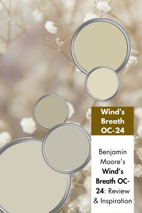 Are you torn between two neutral paint colors, unsure of which will do a better job in your decor? You may want to try one that’s tested and trusted over the years: Benjamin Moore’s Wind’s Breath. Benjamin Moore Winds Breathe, Wind Chime Benjamin Moore, Bm Winds Breath Walls, Winds Breath Benjamin Moore, Benjamin Moore Winds Breath, Winds Breath, Popular Neutral Paint Colors, Benjamin Moore Linen White, Benjamin Moore Bedroom