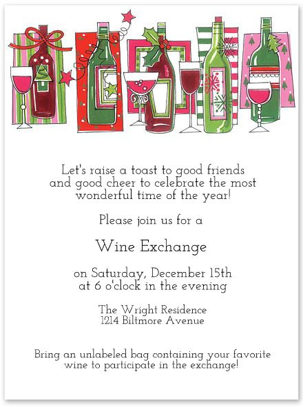 Wine Exchange Party This could be a new Christmas Tradition at your house! Start your WinePoynt profiles and share lists with your friends, so that you know what to get them! Wine Exchange Party, Wrap A Bottle, Wine Exchange, Ladies Christmas Party, Swap Party, Favorite Things Party, Cookie Exchange Party, White Elephant Party, Wine And Cheese Party