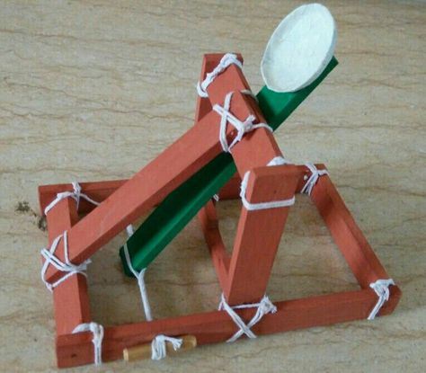 Mini Catapult, Catapult Diy, Catapult For Kids, School Projects, Kid Stuff, In Nature, Clothes Hanger, Mobile App, Make Your Own