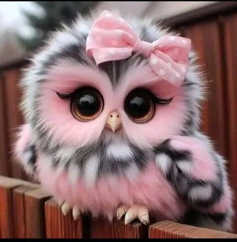 Cute Small Animals, Cute Animal Illustration, Owls Drawing, Animated Animals, Owl Pictures, Cute Fantasy Creatures, Most Beautiful Animals, Cute Dragons, Baby Owls