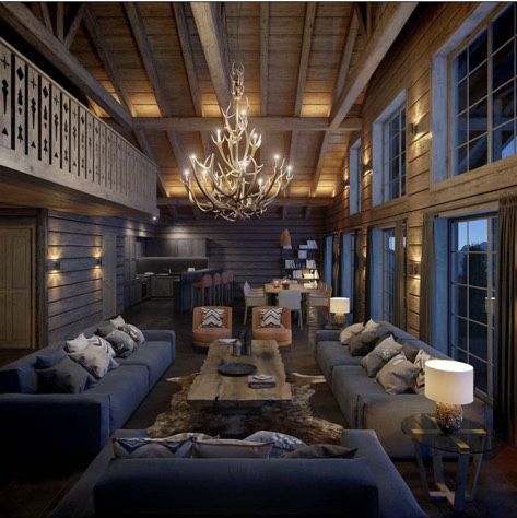 Chalet Interior, Chalet Design, Swiss Chalet, Rustic Home Interiors, Chalet Style, Restaurant Architecture, Mansions Luxury, Cabin Homes, Rustic Interiors