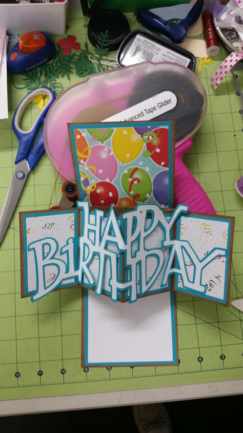 Twist And Pop Card Tutorial, Twist Pop Up Card, Birthday Card Homemade, 2023 Birthday, Card Homemade, Twist Pop, Kids Pop, Homemade Birthday Cards, Pop Up Box Cards