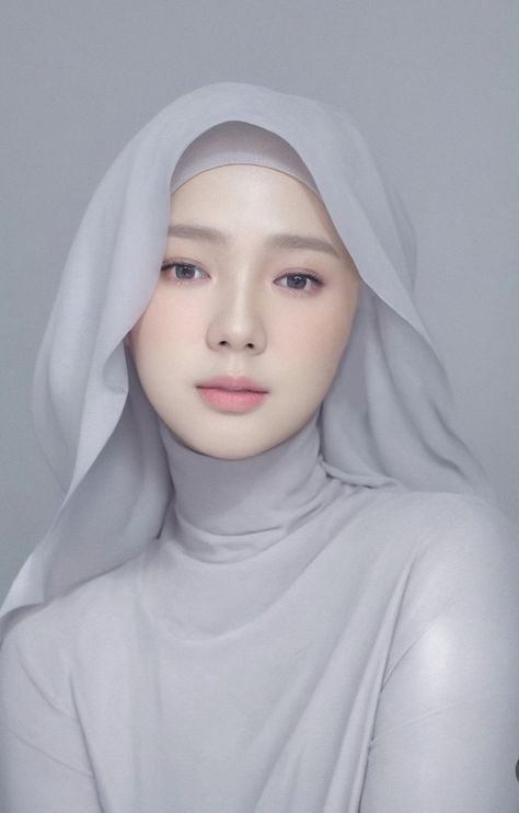 Tren AI wajah Korea diikuti banyak selebriti Indonesia, termasuk para influencer berhijab. Siapa yang paling cocok dengan wajah Korea? Fashion Week Dresses, Y2k Tops, Indonesian Girls, Muslim Girls, Hijab Tutorial, Tee Outfit, Beautiful Hijab, T Shirt Oversized, Hijab Outfit