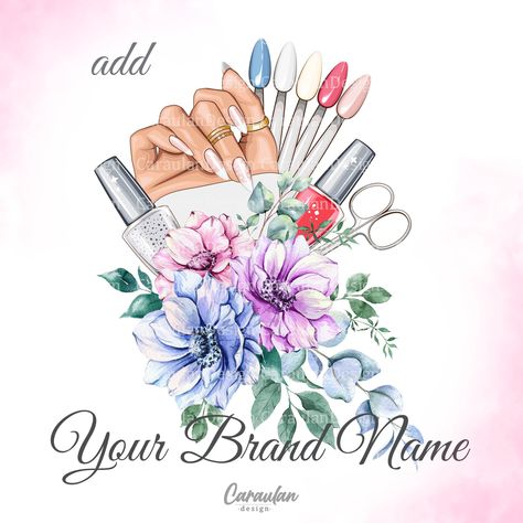 Nail Tech Logo Design, Nail Tech Salon, Nail Planner, Nail Tech Logo, Nail Artist Logo, Tech Logo Design, Visit Cards, Logo Nail, Planner Clipart