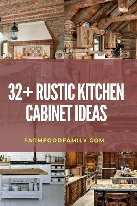 When designing your home is the rustic design, the kitchen is one area where you can do a lot. Here are 32+ stunning rustic kitchen cabinet ideas.