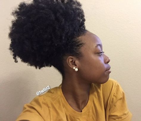 High Puff Natural Hair, Puff Natural Hair, High Puff, Beautiful Natural Hair, Natural Hair Updo, Coils, Hair Goals, Natural Hair, Hair Inspiration