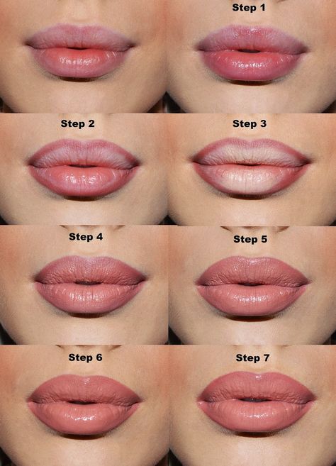 LAURA BADURA    FASHION & BEAUTY: How To Make Your Lips Look Fuller & Bigger Permanente Make-up, Makeup Tip, Lip Tutorial, Makeup For, Smink Inspiration, Beauty Make-up, Makijaż Smokey Eye, How To Apply Lipstick, Makeup Hacks