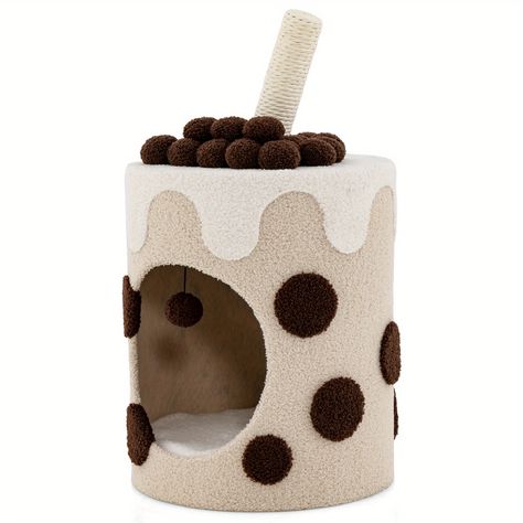 Find amazing deals on costway bubble tea cat tree tower with scratching post dangling ball toy coffee beige on Temu. Shop on Temu to start saving. Teacup Cats, Condo Furniture, Cat Activity, Teddy Fleece, Soft Teddy, Ball Decorations, Cat Condo, Cat Scratching Post, Cat Tower