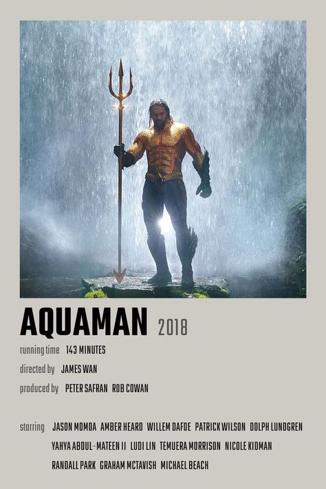 Aquaman Movie Poster, Jellyfish Room, Movie Minimalist, Aquaman Film, Aquaman Movie, Aquaman 2018, Leigh Whannell, Jason Momoa Aquaman, Good Animated Movies