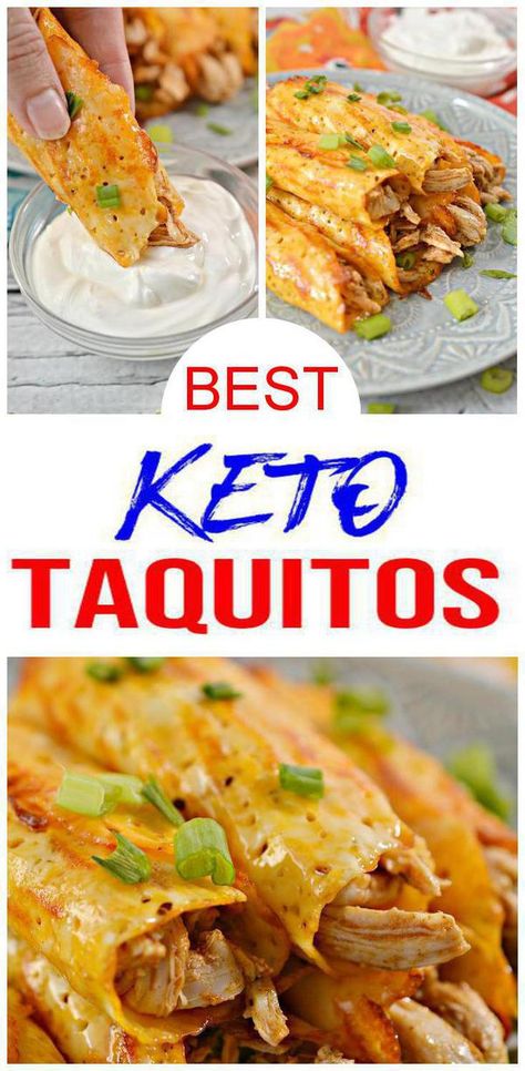 Taquitos Cheese, Keto Taquitos, Cheese Taquitos, Keto Ranch, Chicken Keto, Guacamole Salsa, Easy Crockpot Chicken, Stew Chicken Recipe, Keto Christmas